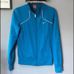 Nike Blue Windbreaker Full Zip Jacket Size XS